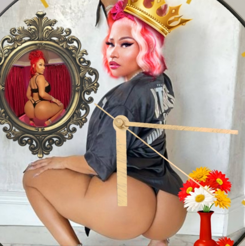 Niki Minaj wall clock